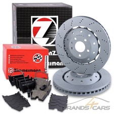 ZIMMERMANN FORMULA Z BREMSSCHEIBEN + BEL&Auml;GE VORNE F&Uuml;R AUDI R8 QUATTRO AB BJ 15-