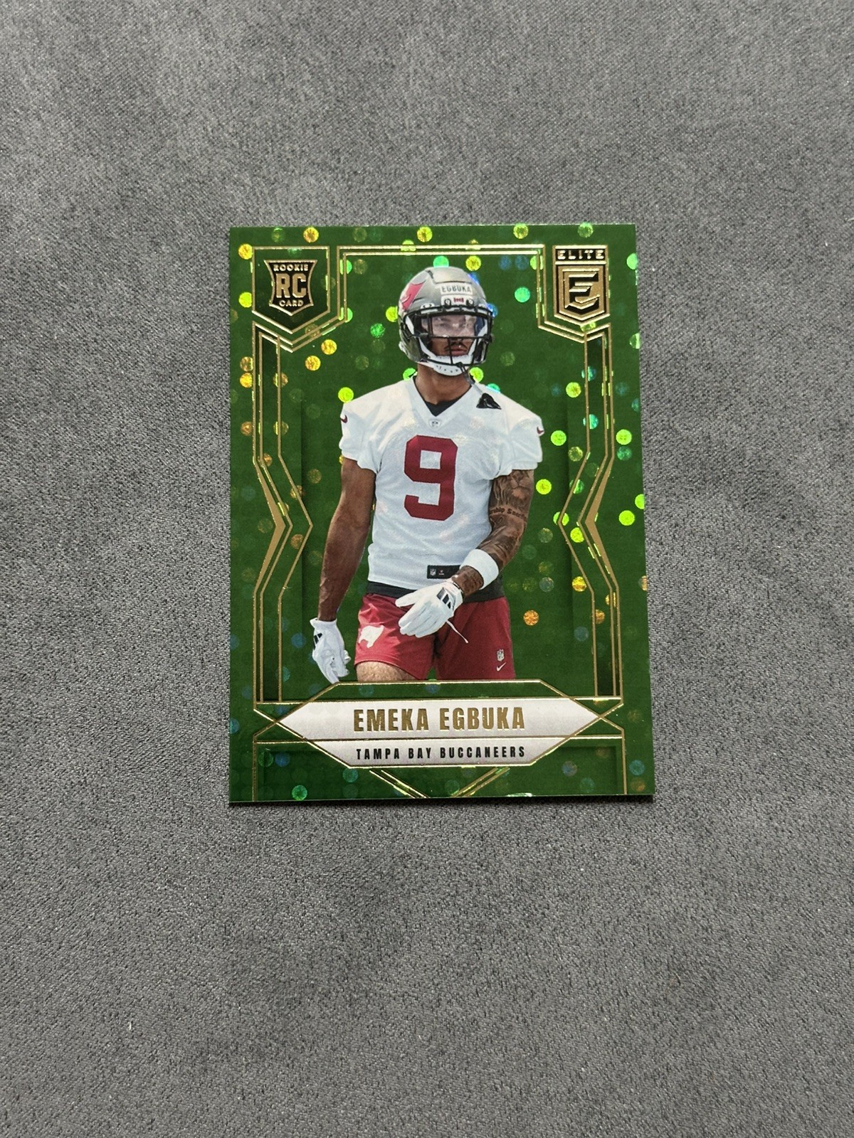 2025 Panini Donruss Elite - Rookies Emeka Egbuka #102 Green Disco (RC)