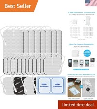 Value Pack of 24 TENS Unit Pads - Latex-Free  Versatile Sizes for Therapy