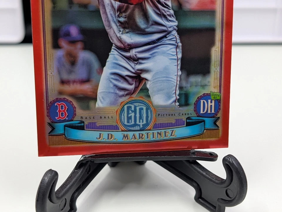 2019 Topps Gypsy Queen Chrome Red Refractor #122 JD Martinez 1/5 Bookend SSP - Image 2 of 4