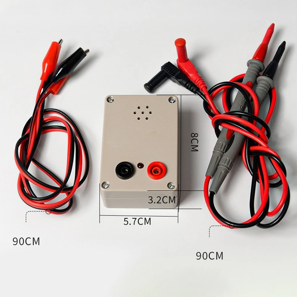 Testeur Buzzer 9V pour Continuité Fil et Câble avec Alertes Visuelles et Sonor - Photo 2/4