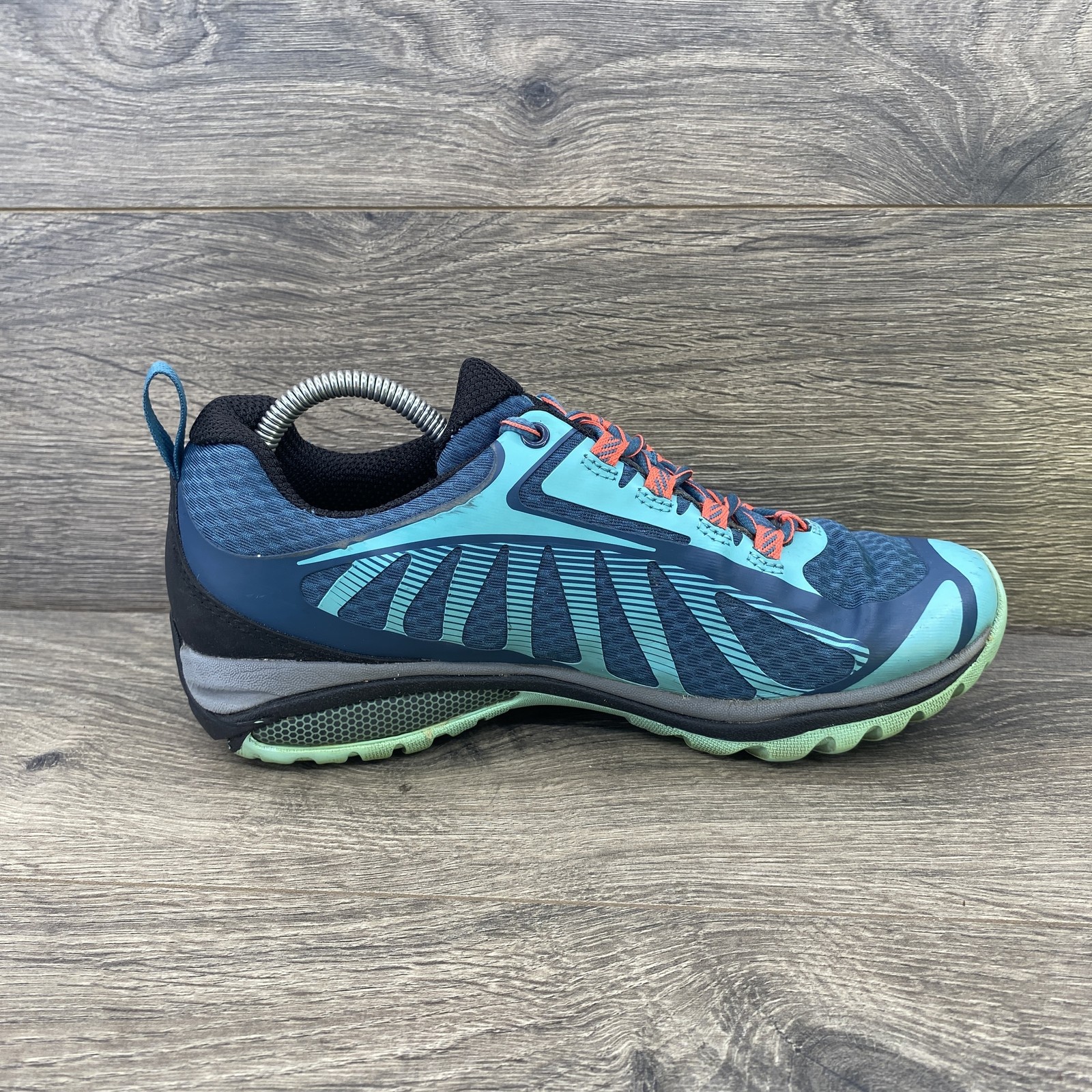 Merrell Scarpe Donna Taglia 6.5 Blu Teal Vibram Guanto da Trail J035614 Trail Running