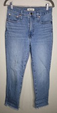 Madewell The Perfect Vintage Jean Size 27 High Rise Raw Hem