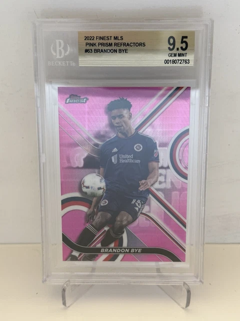 2022 Topps Finest MLS Pink Refractor Brandon Bye #79/125 BGS 9.5 (Gem Mint)