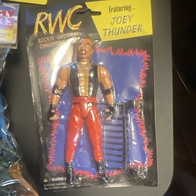 RWC Joey Thunder Rockin' Wrestling Champions Boxed Action Figure Accessories
