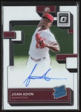 2022 Donruss Optic Joan Adon Rated Rookie Signatures #RRS-AD Auto RC Washington