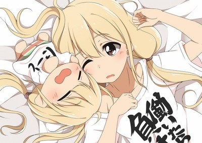 Anime wink blonde blushing brown eyes doll futaba anzu Custom Gaming Mat Desk