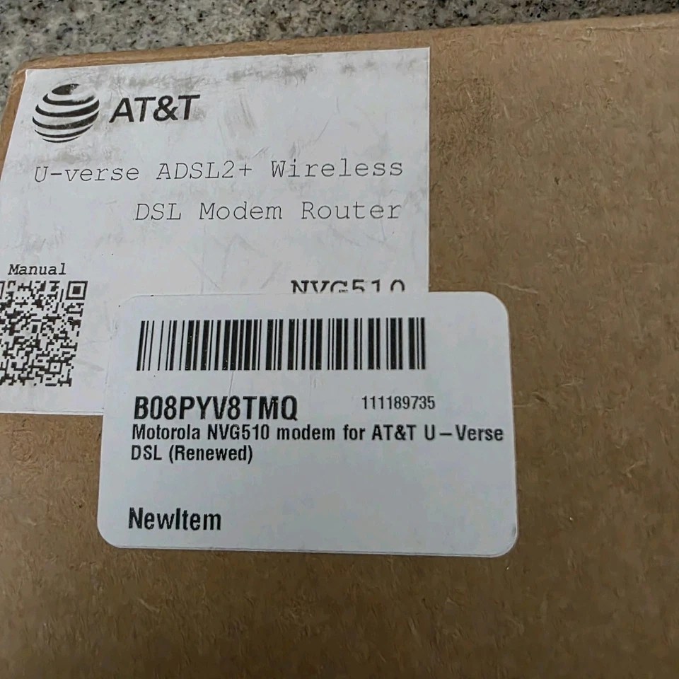 Motorola NVG510 AT&T U-Verse DSL Modem Router Gateway New - Image 4 of 4