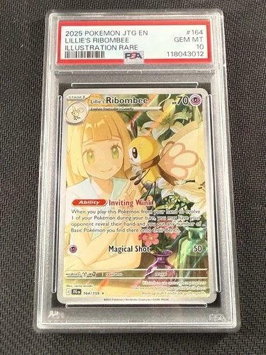 Lillie’s Ribombee 164/159 Journey Together Illustration Rare PSA 10 GEM MT