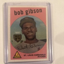 2020 Topps - Rookie Card Retrospective Logo Medallions Bob Gibson #RCR-BG. rookie card picture