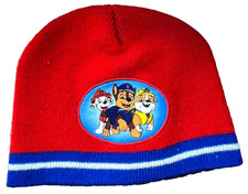 Nickelodeon Paw Patrol Beanie Hat Kids Toddler Boy Blue Red