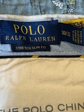 Polo Ralph Lauren Khaki Chinos Mens 30/32 stretch Slim Fit