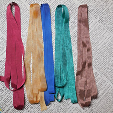 Vintage Seam Binding 10 Yd Bundle 5 Different Colors Sewing Trim Gift Wrap L12