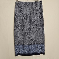 Sag Harbor Tropical Beach Summer Women Blue Casual Skirt Size 14 Vacation