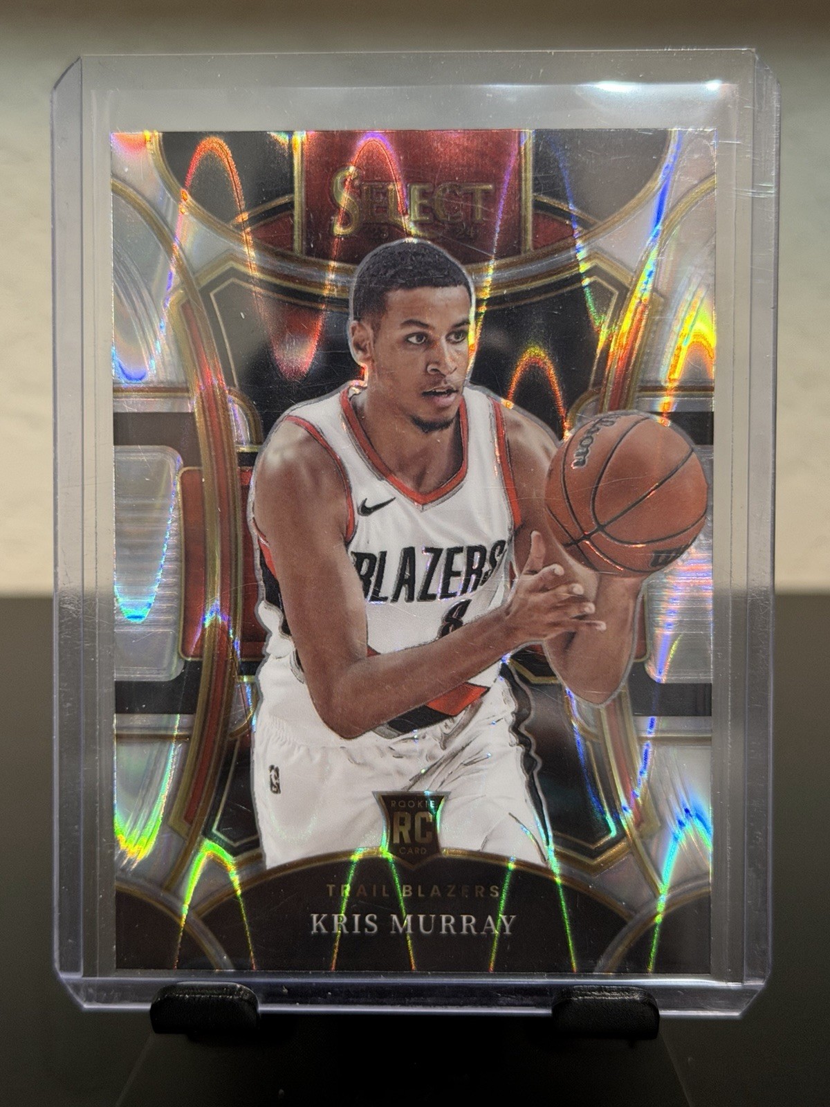 2023-24 Panini Select #306 Kris Murray Tectonic Prizms Mezzanine Rookie RC