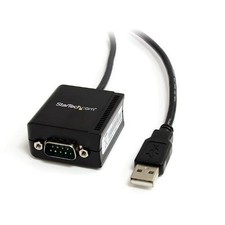 StarTech ICUSB2321F 6ft USB to Serial RS232 Adapter DB9 M-F Black