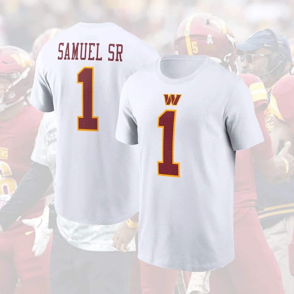 All Player Washington Football 2025 Player White Name & Number For Fans