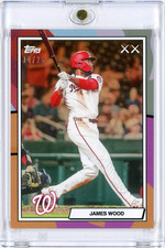 2026 Topps X KAWS James Wood Orange /25 Nationals #57 MLB SP Limited Edition #'d