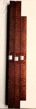 1 pc 1" x 1" x 14" 2 pcs 1" x 1" x 18" high figured Snakewood turnings