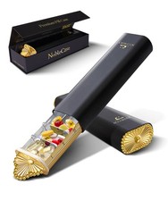 Premium Weekly Pill Organizer, 7 Day Cute Compact Pill Case for Purse, Fancy ...