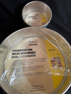 FOCUS springform pans 12x3 and 6x3 NEW