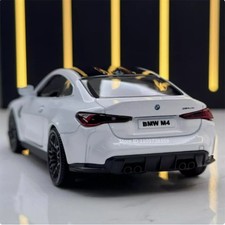 1:36 Model Car BMW M4 CSL M3 1987 Miniature Cars Alloy Diecast Doors Opened Pull