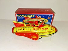 Vintage Rocket Racer Friction Tin Toy In box Schylling Collector Series with Box