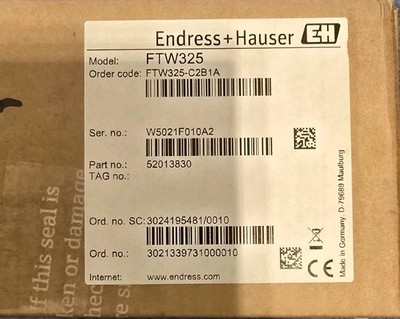 NEW ENDRESS+HAUSER  FTW325-C2B1A  