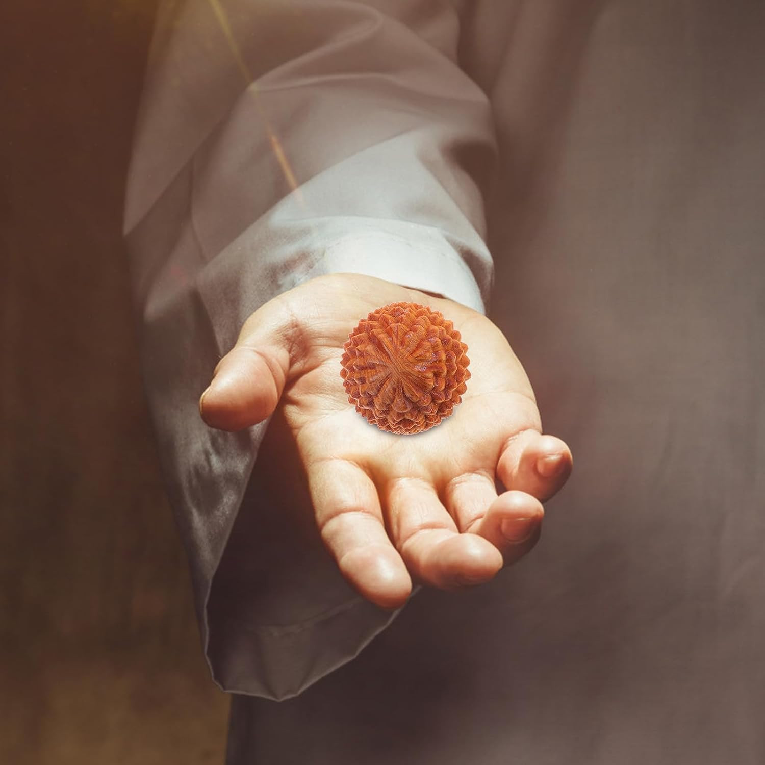 2Pcs Wooden Baoding Balls Chinese Hand Exercise Massage Balls Health Cypress Med