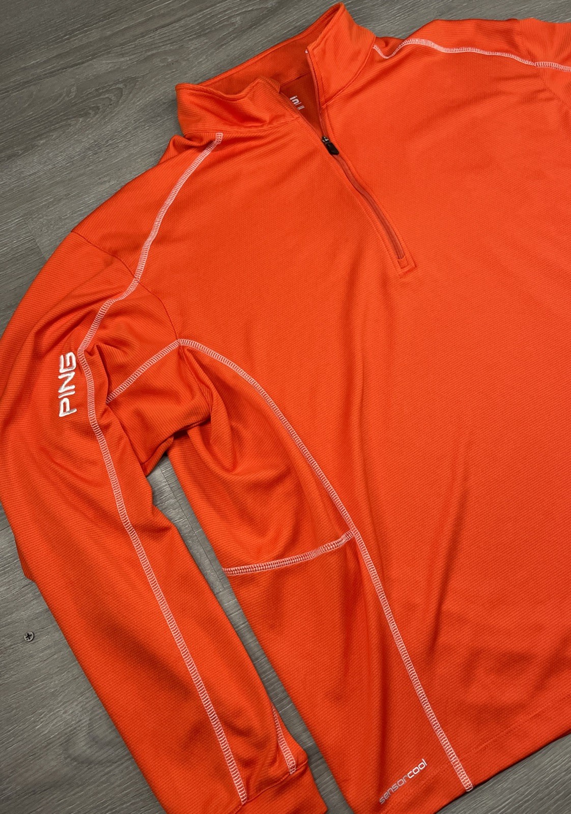 PING Performance 1/4 Zip Pullover Orange SensorCo… - image 1