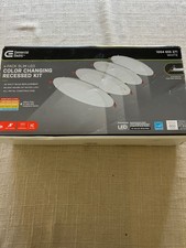 4 item Commercial Electric UltraSlim 6 in. Color SelectableRecessed LED Kit-NEW