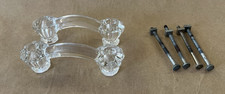 Set Of 2 Crystal Drawer Pulls 2 7/8 INCH ON CENTER