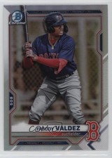 2021 Bowman Draft Chrome Refractor Freddy Valdez #BDC-96 0nr3