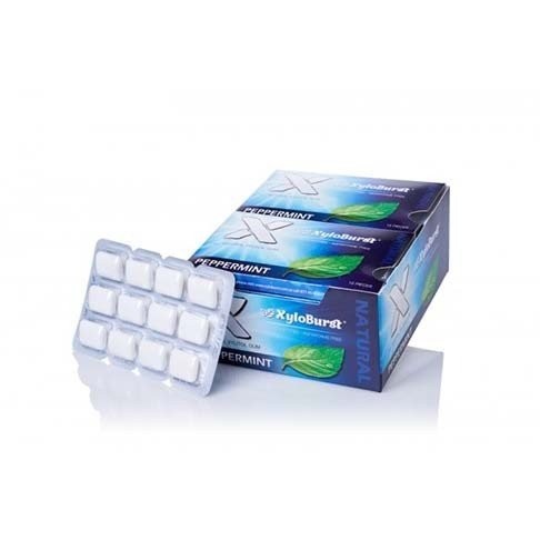 XyloBurst Peppermint Blister Pack Gum 12 Pack Box Box 5390₽