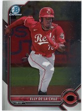 2022 Bowman Chrome Draft Prospect Rookie Elly De La Cruz #80 Reds