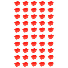 Cage Cups 60-pk Red 1 Pint/16 fl oz Hanging Feed  Water Cups Chicken Poultry