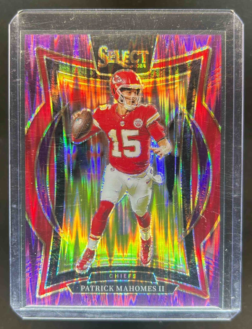 2024 Select Patrick Mahomes II Concourse Purple Prizm Shock #217/360 Chiefs