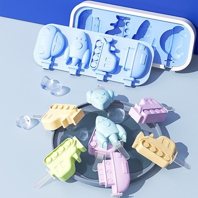 Healthy Silicone Ice Cream Mold Easy Popsicle Mold Reusable Ice Cream Pop Mold