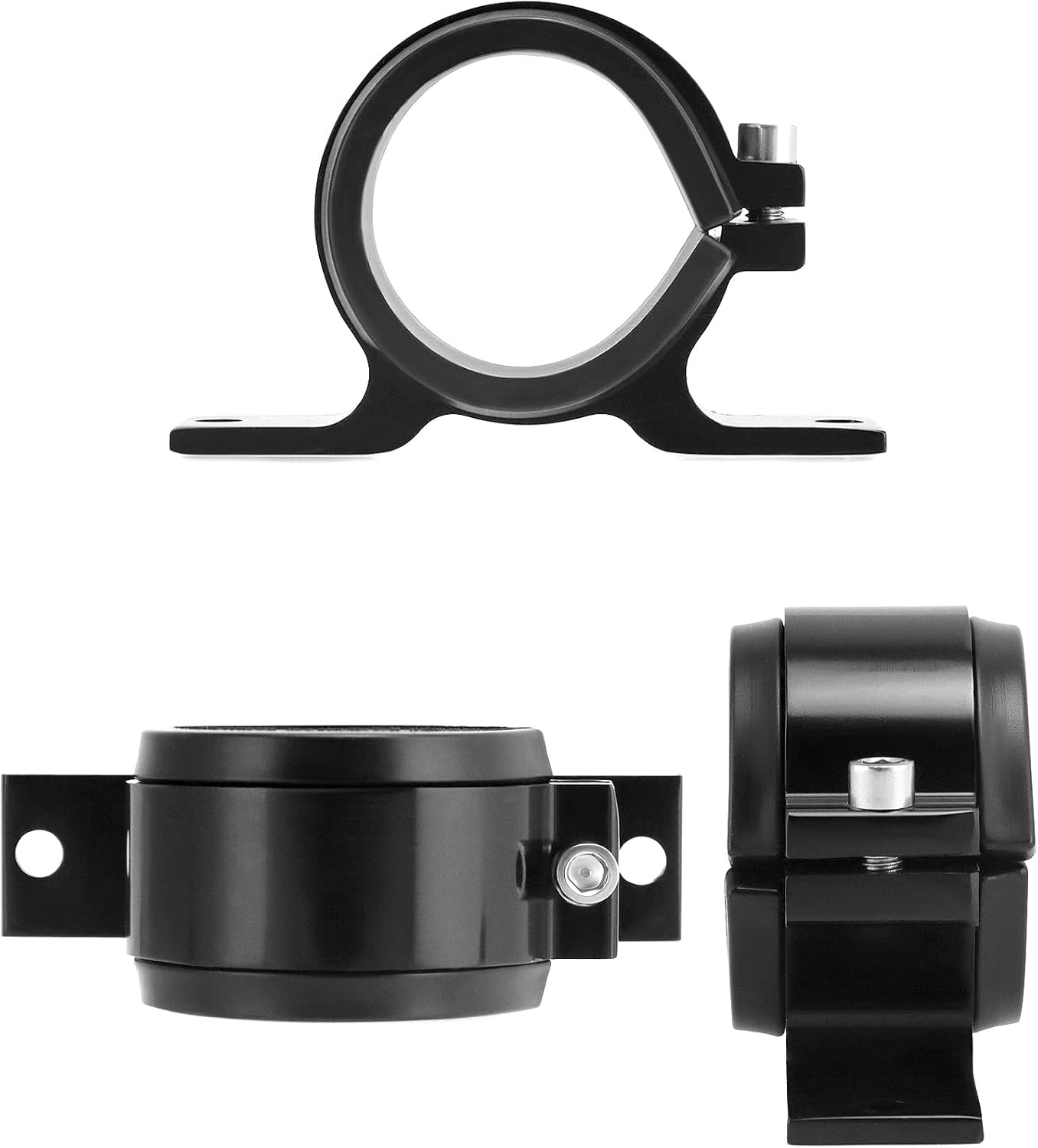 Fuel Pump Clamp Holder, 2 Pack 50Mm Fuel Filter Mounting Bracket, Premium Alumin