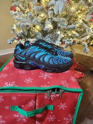 Nike Air Max Plus Drift Black Deep Royal Blue Men's Shoes No Lid size.9