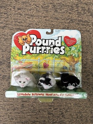 Galoob Pound Purries Mini Plush Kittens 3-Pack new sealed