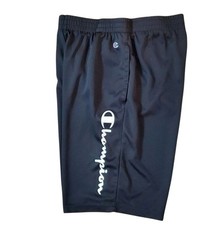 Champion Black Youth Sz 18/20 Large Logo Shorts