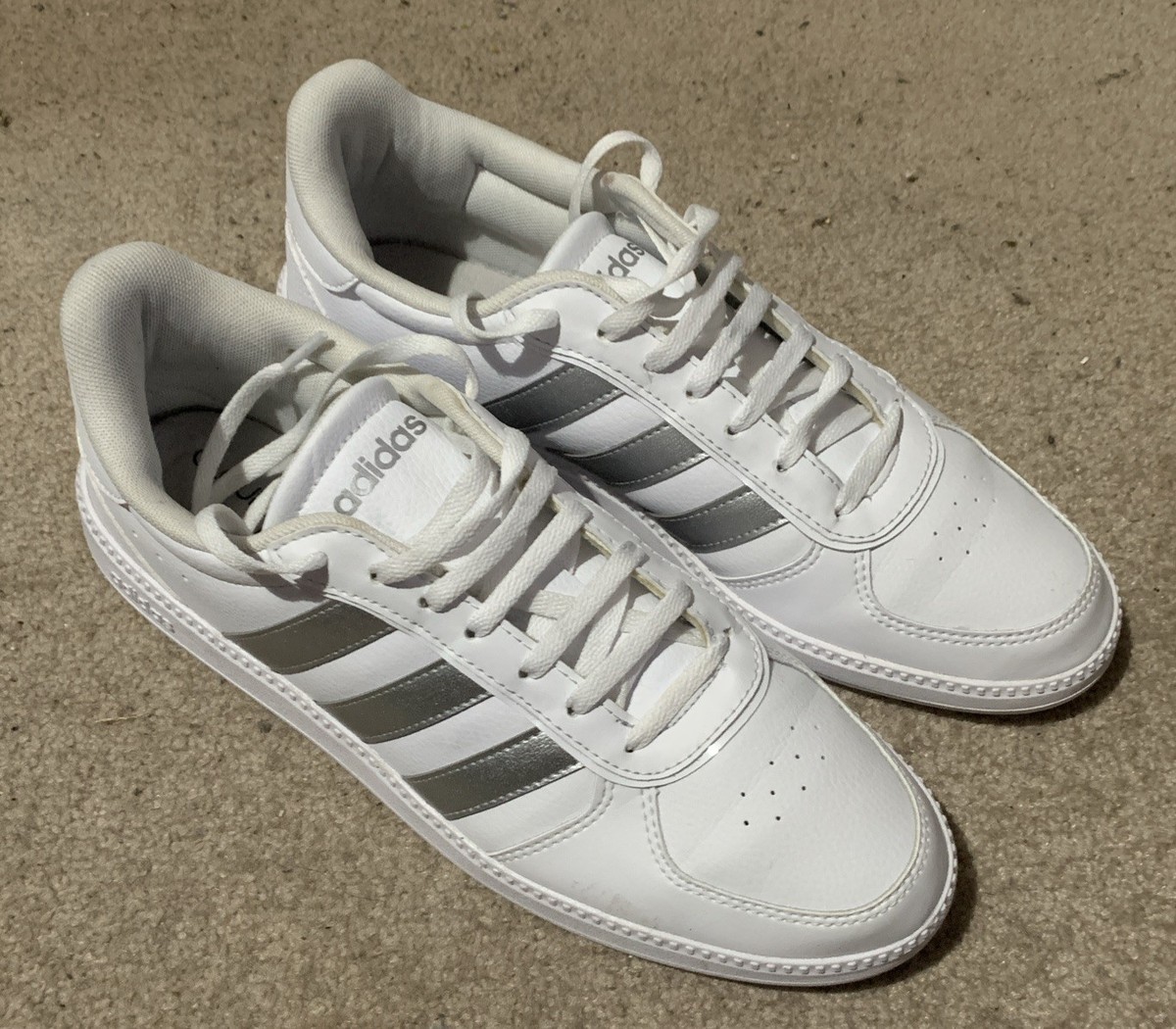 Adidas Breaknet Sleek Sleek White Trainers Adidas Breaknet Sleek W