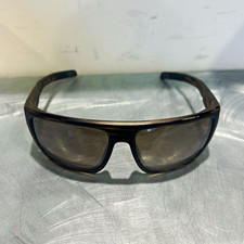 Bajio Zapata Polarized Wraparound Sunglasses Brown Tortoise Shell Gray Lens