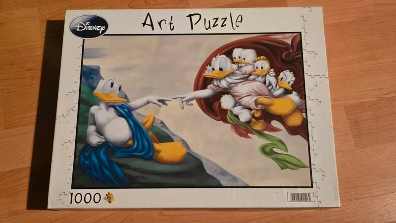 Puzzle disney art Puzzle The creation of Donald chapelle sixtine 1000 pièces - Photo 1/1