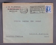 MayfairStamps Belgium 1930 Slogan Tuberculosis Brussels to Grand Rapids MI Cover