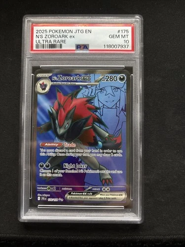 PSA 10 N's Zoroark Ex #175/159 Journey Together