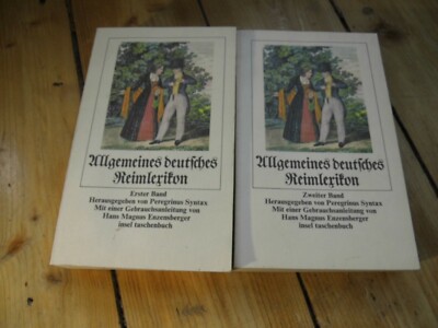 Peregrinus Syntax,Allgemeines deutsches Reimlexikon Bd. 1+2, insel TB,