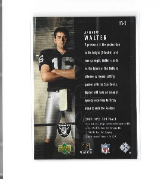 2005 SPx Holoview #5 Andrew Walter NMMT - Image 2 of 2