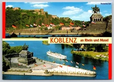Postcard Koblenz an Rhein und Mosel Germany